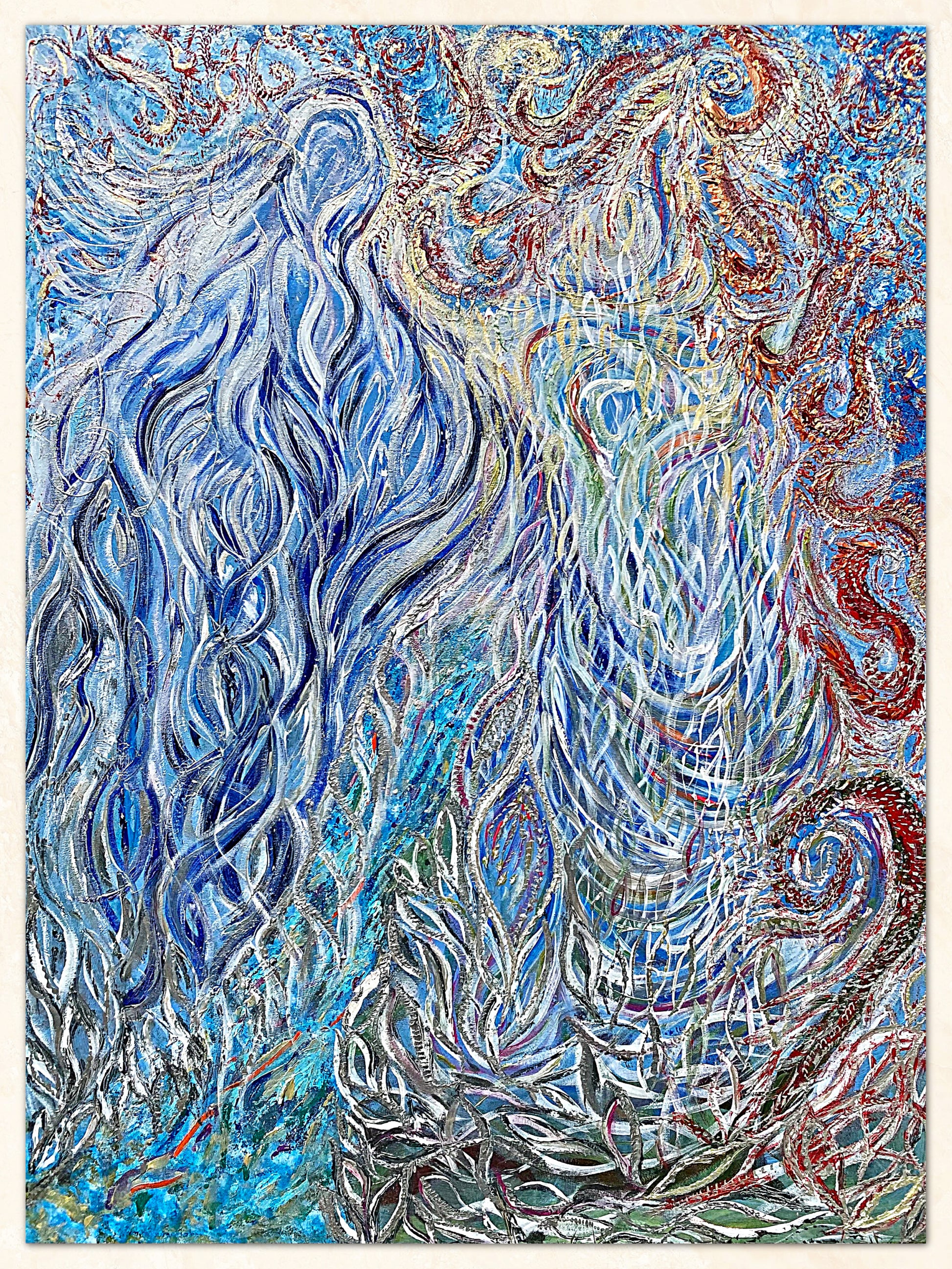 "Master of Water" | Original Artwork by Samantha Anne Studio | Acrylic Paint on Canvas