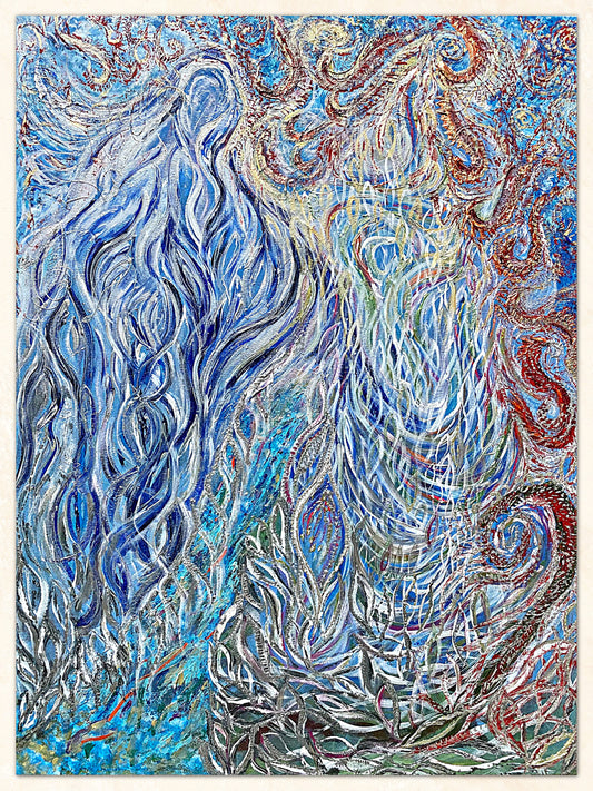 "Master of Water" | Original Artwork by Samantha Anne Studio | Acrylic Paint on Canvas