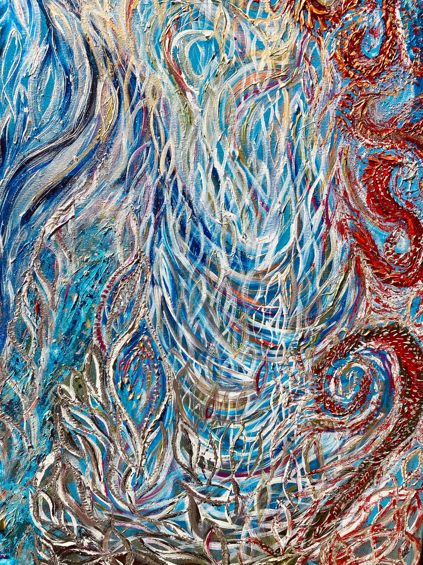 "Master of Water" | Original Artwork by Samantha Anne Studio | Acrylic Paint on Canvas