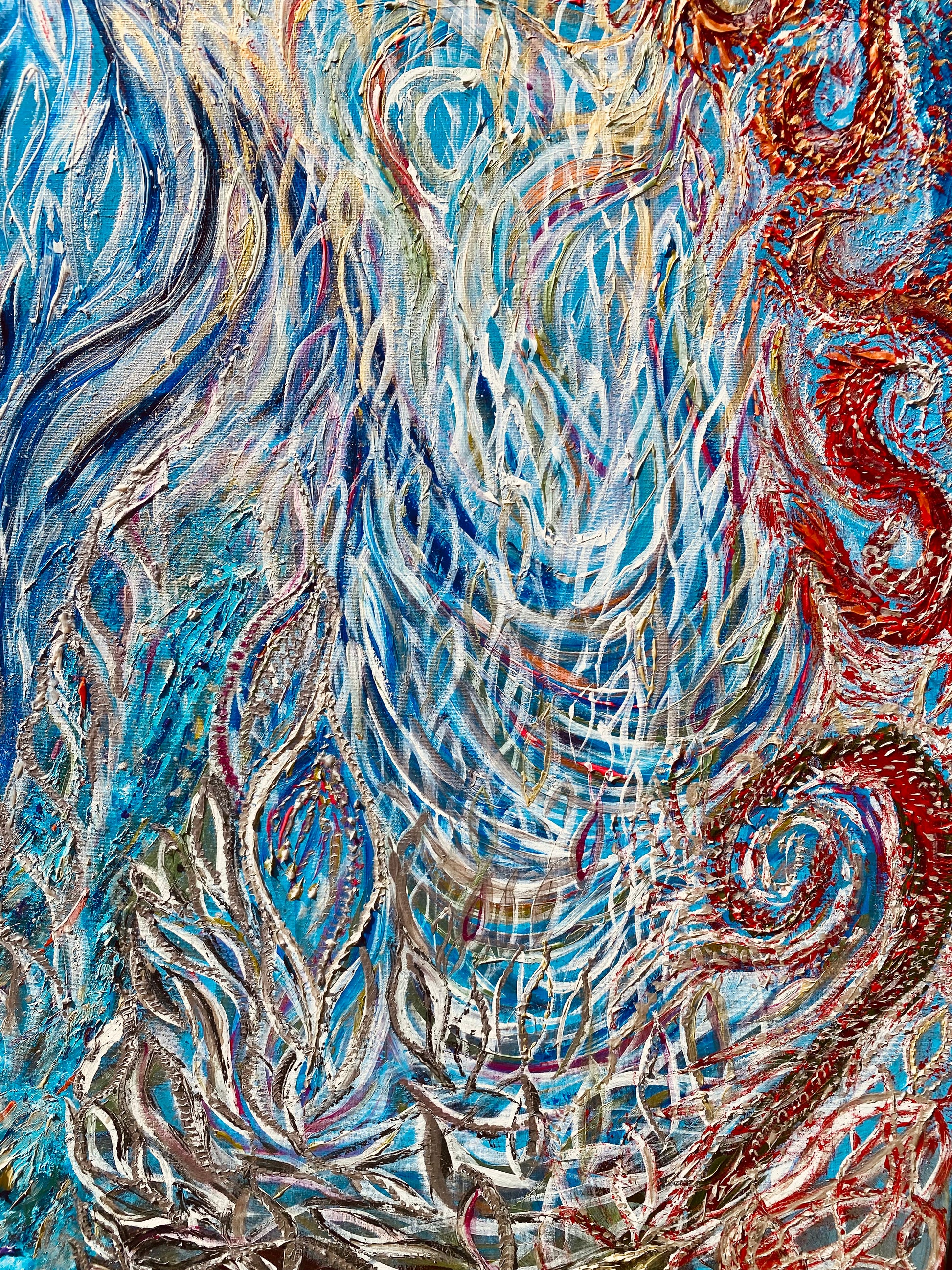 "Master of Water" | Original Artwork by Samantha Anne Studio | Acrylic Paint on Canvas