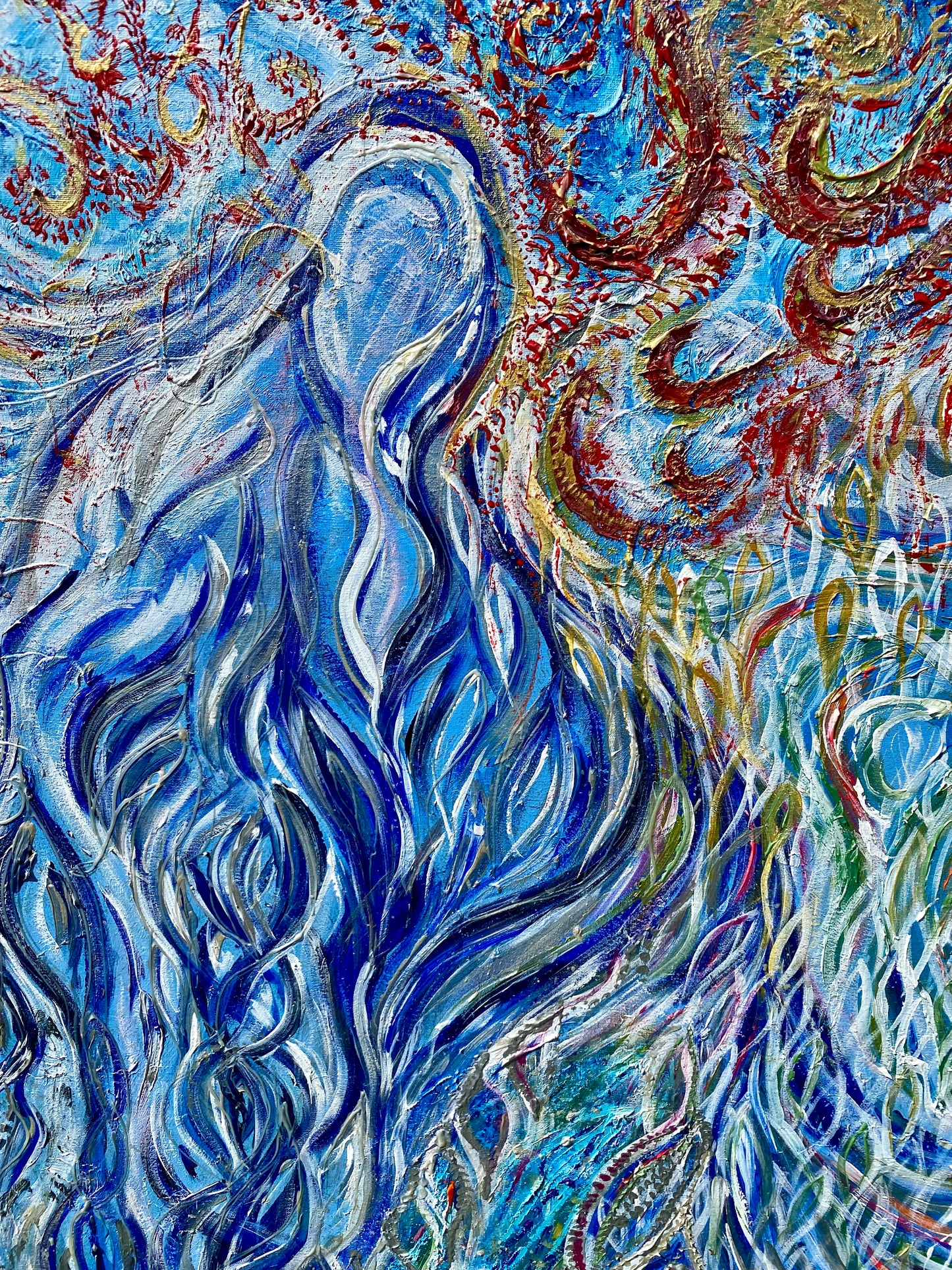 "Master of Water" | Original Artwork by Samantha Anne Studio | Acrylic Paint on Canvas