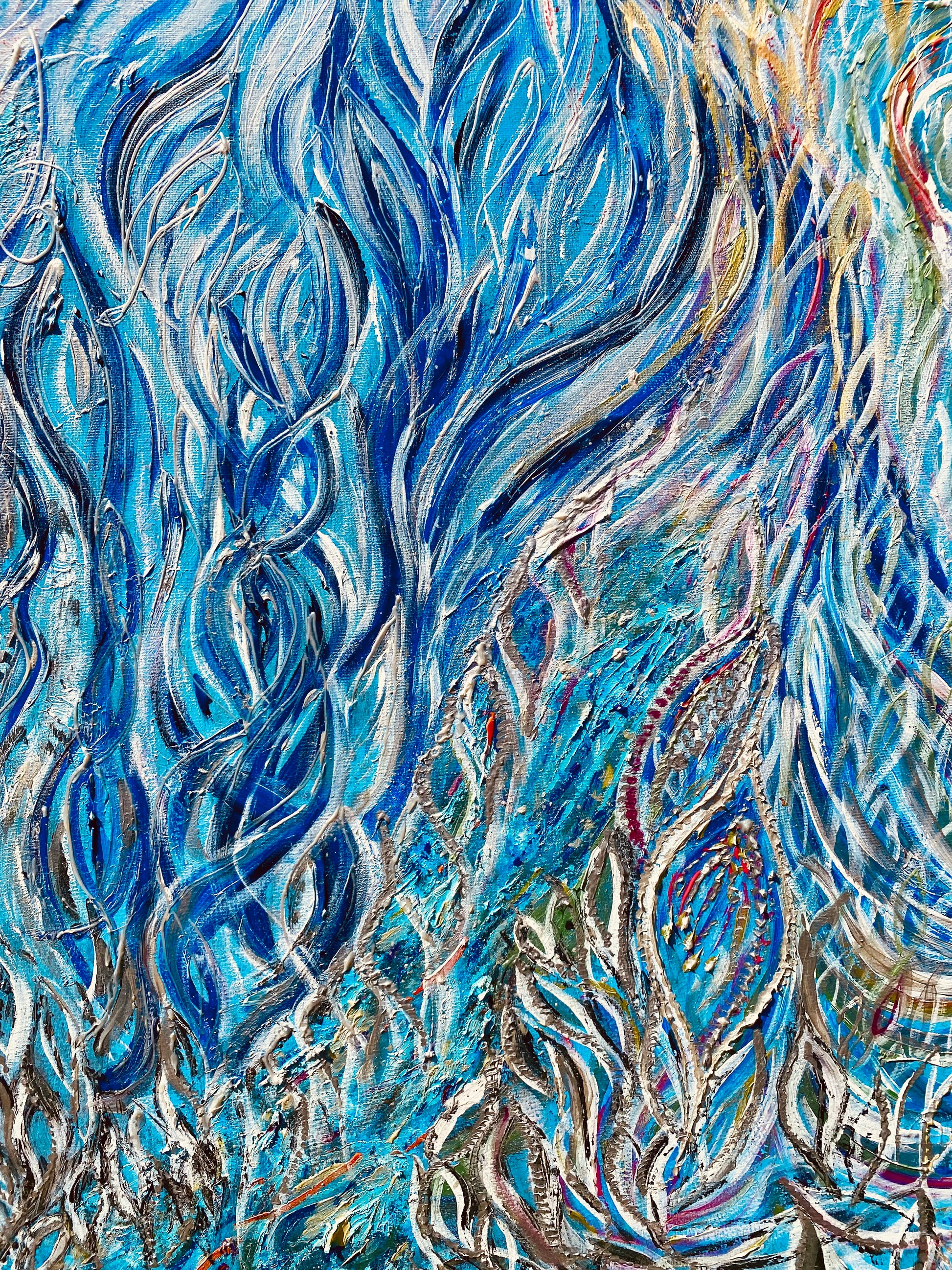 "Master of Water" | Original Artwork by Samantha Anne Studio | Acrylic Paint on Canvas