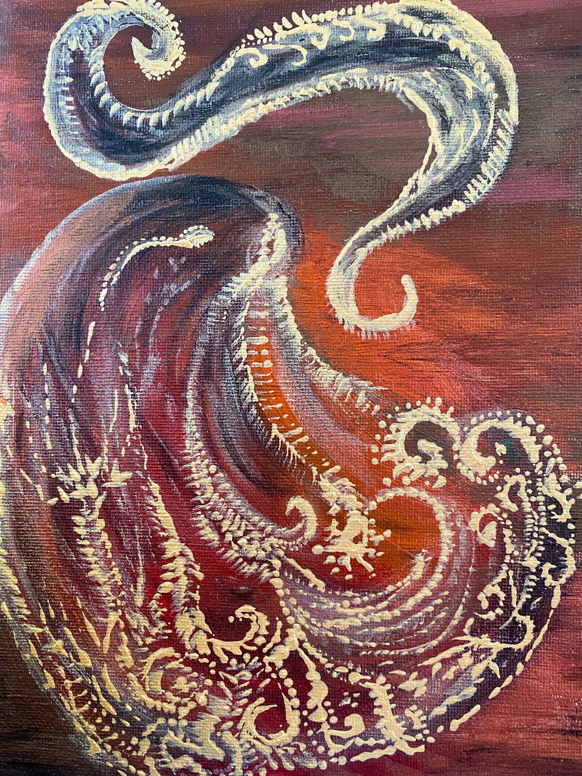 The Hedgehog | Original Artwork by Samantha Anne Studio | Acrylic Paint on Canvas